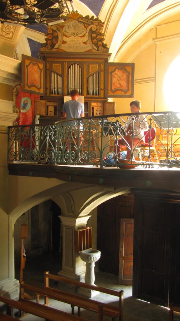 Répétition ensemble "La Rêveuse" Damien Colcomb à l'orgue